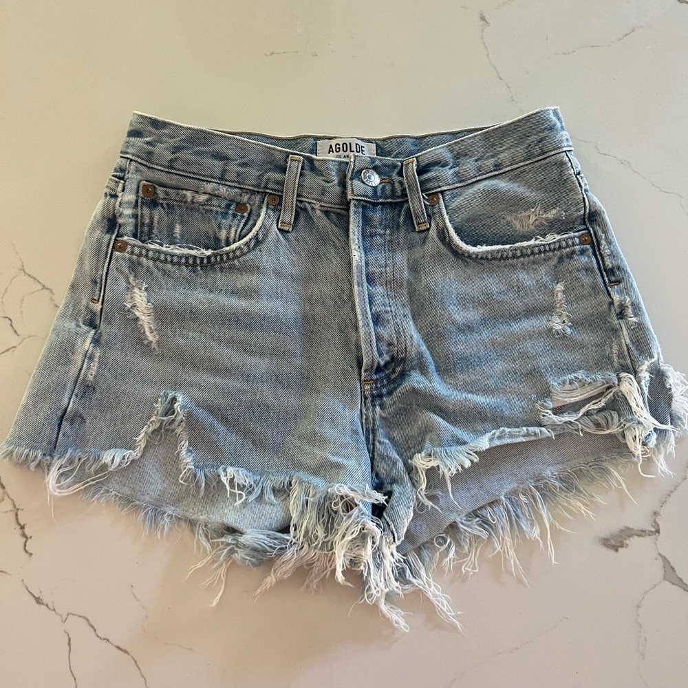 AGOLDE Denim Shorts - High Waist - Size 26